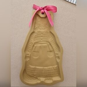 Vintage!  Brown Bag Cookie Art Mill Design Cookie Mold 1988 Mama Cat Kitty Cat